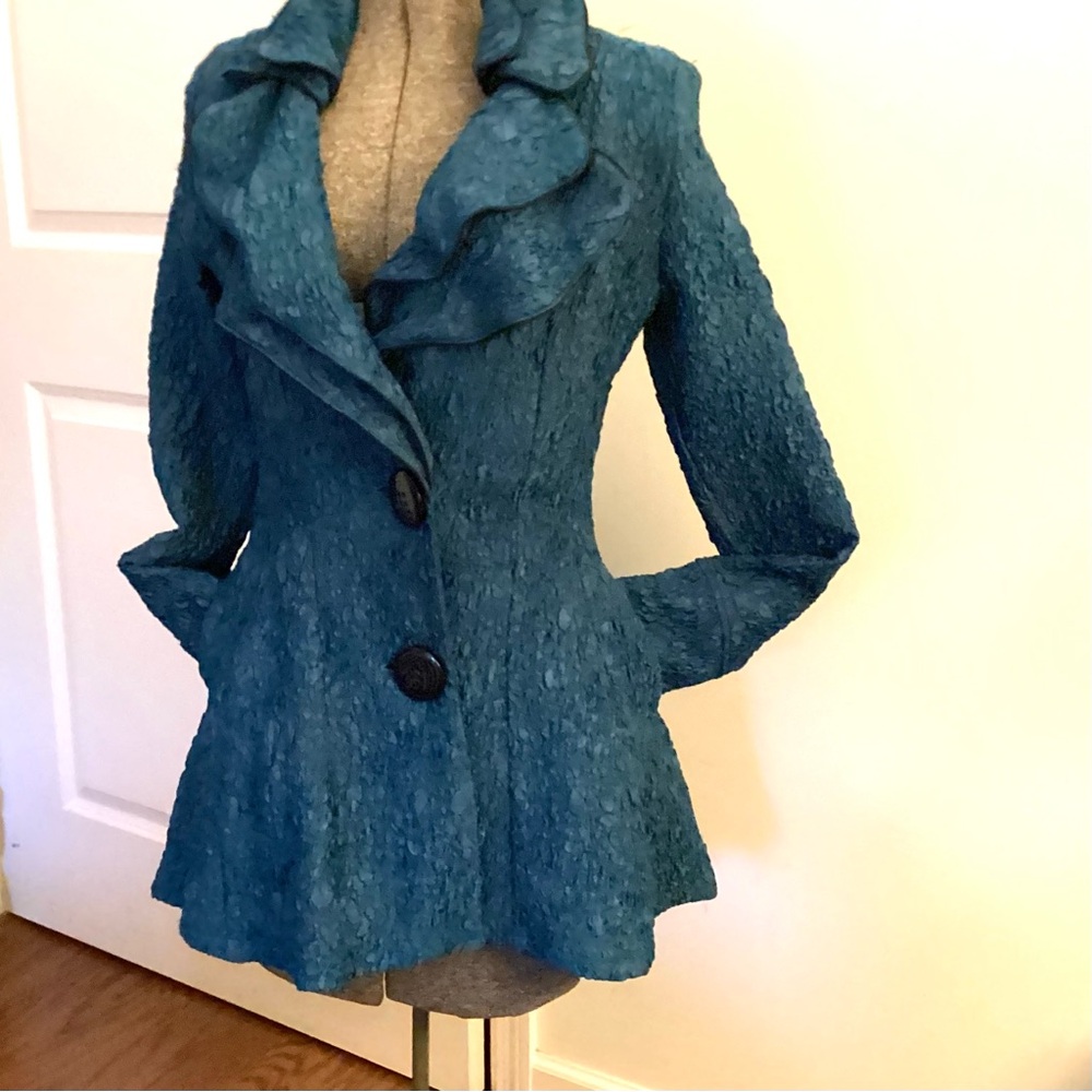 DESIGN TODAYS FABULOUS fit n flare tunic jacket. Sz S NWT $350 - Picture 4 of 8